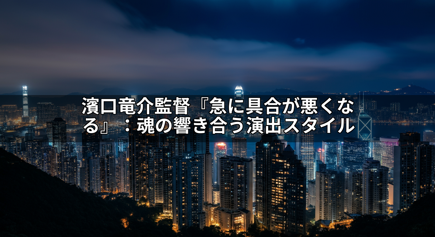 濱口竜介監督『急に具合が悪くなる』:魂の響き合う演出スタイル