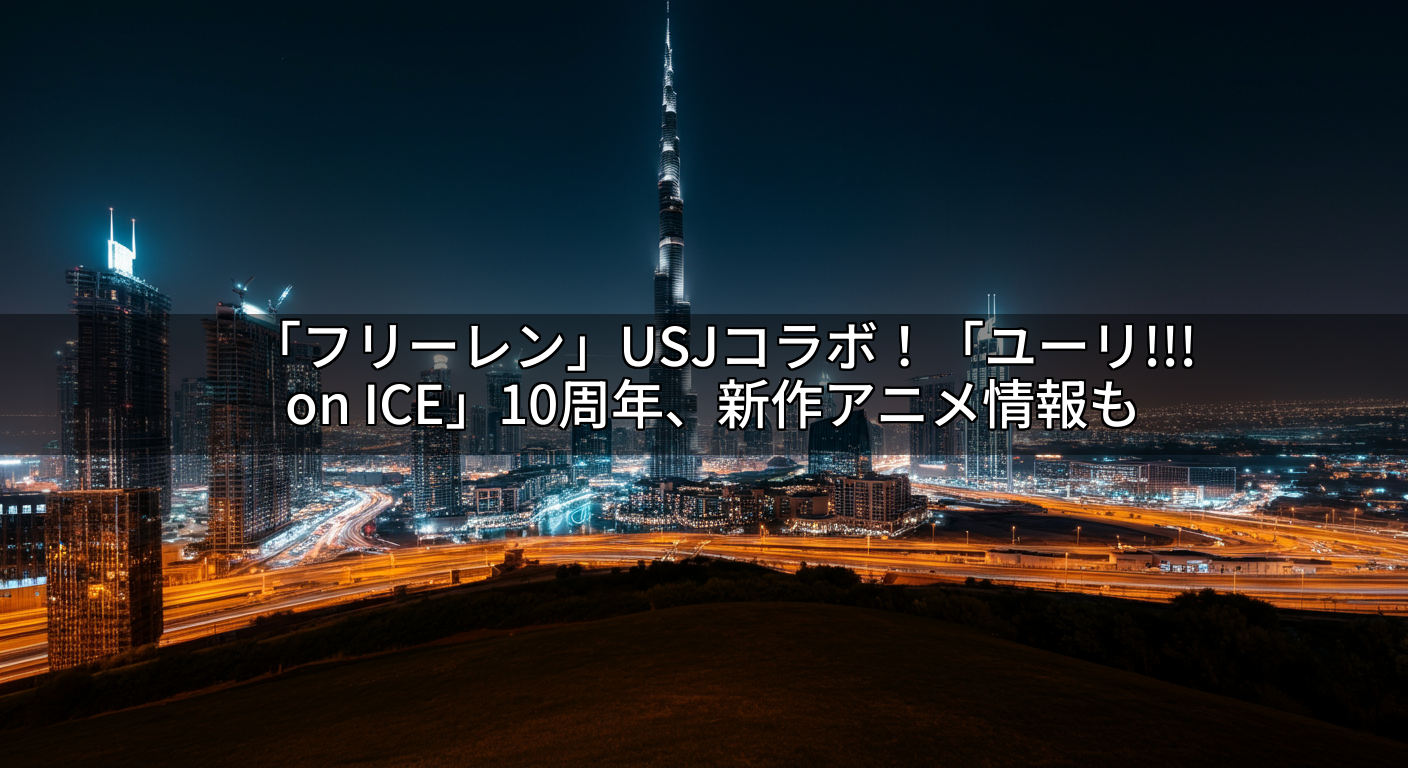 「フリーレン」USJコラボ!「ユーリ!!! on ICE」10周年、新作アニメ情報も